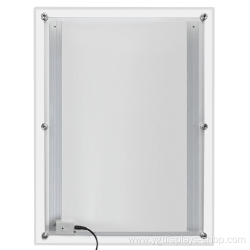 frameless acrylic crystal light box